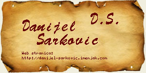 Danijel Šarković vizit kartica